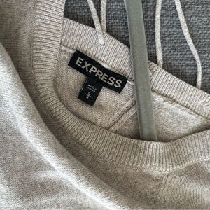 Express Cream Knit Sweater